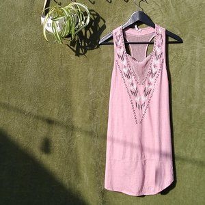 Rip curl pink racer back tank dress size M